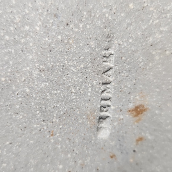 John Freimarck Studio Art Pottery Square Platter Serving Dish W/ Organic Floral - Picture 3 of 5